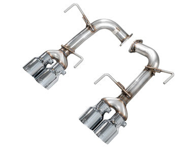 AWE Tuning Track Edition Axleback Exhaust For 2022-25 Subaru VB WRX - Chrome Silver Tips - 3020-42424