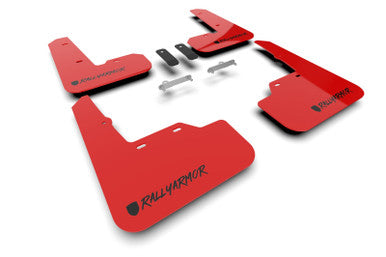 Rally Armor Red UR Mud Flap Altered Font Black Logo for 2022+ Subaru WRX - MF92-UR-RD/BLK-X