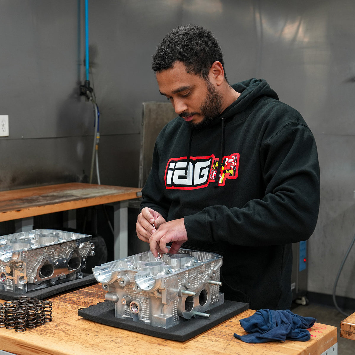 IAG Maryland Flag Hoodie - In Use