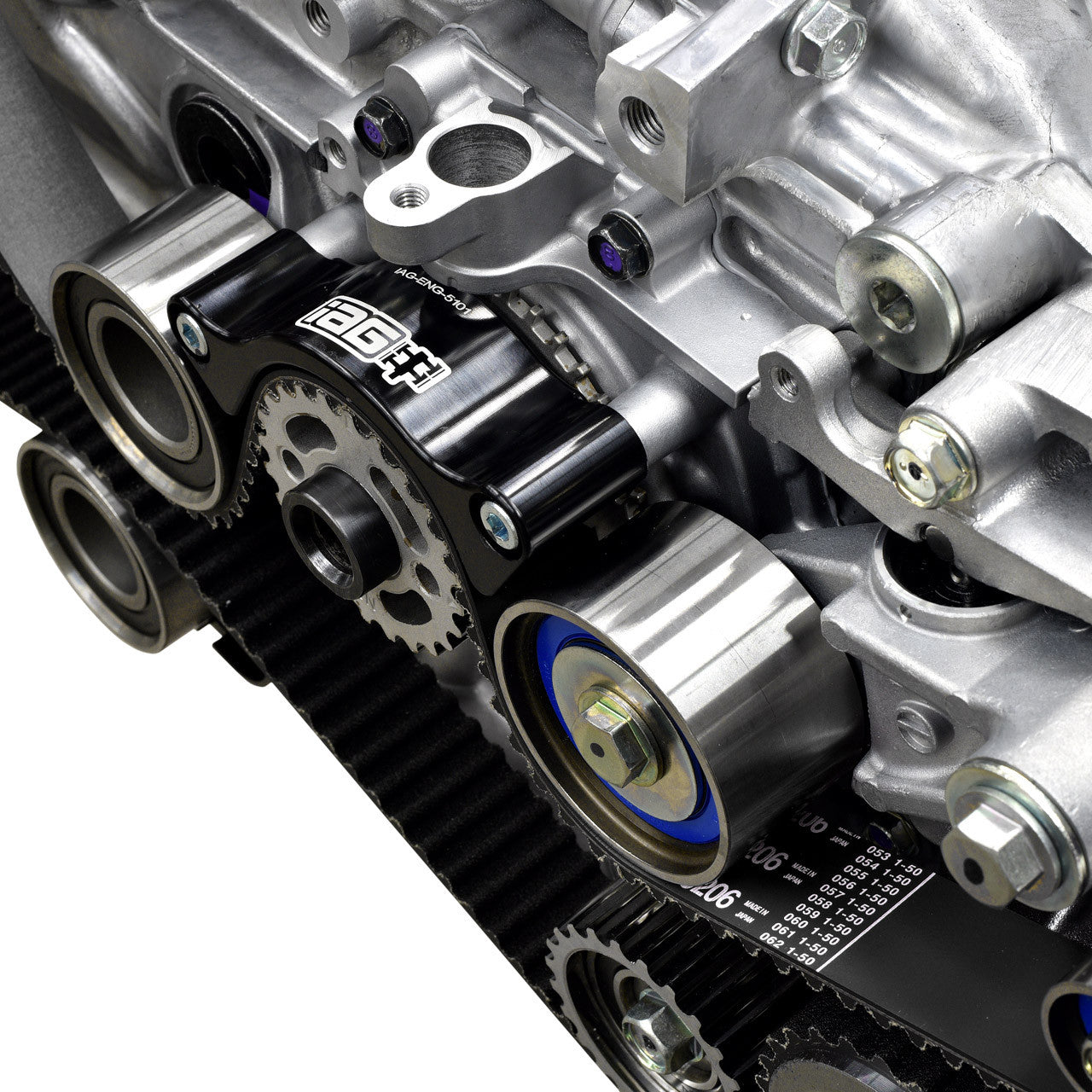 IAG Black Timing Belt Kit for 2002-14 WRX, 2004-21 STI - Install Image 2