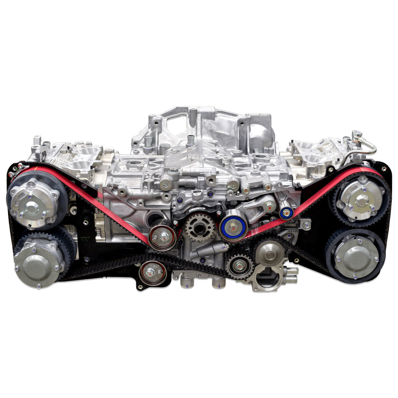 IAG WRX STI Red Racing Timing Belt Kit with Timing Guide, Adjustable Idlers & Tensioner - Install Image 2