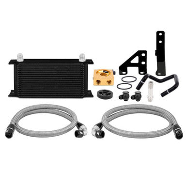 Mishimoto Thermostatic Oil Cooler Kit For 2015-21 Subaru WRX - Black - MMOC-WRX-15TBK