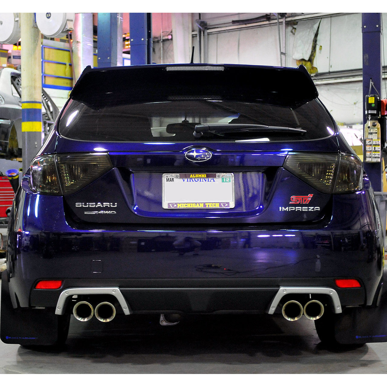 IAG RockBlocker Smoked Tail Light Overlay Film Kit for 08-14 WRX STI Hatchback
