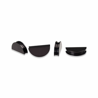 IAG Half Moon Valve Cover Cam Seals (4) For 2002-06 Subaru WRX / STI / FXT / LGT (Black Finish)