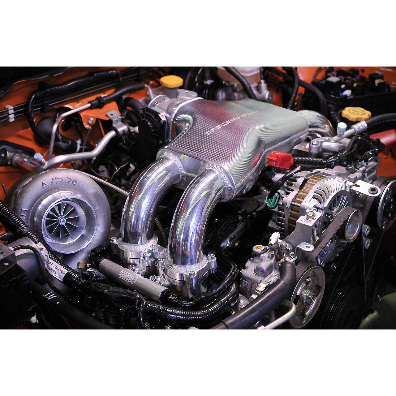 IAG Braided Fuel Line & Fitting Kit for IAG Top Feed Fuel Rails & OEM FPR Installed