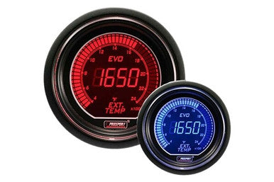 Prosport EVO Series 52mm Electrical EGT Exhaust Gas Temperature Gauge (Red / Blue)