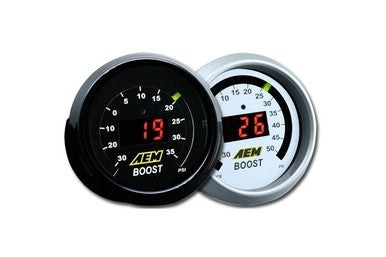 AEM 52mm Digital Display Boost 30-35 PSI Gauge - 30-4406