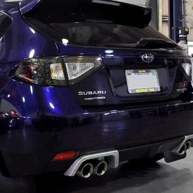 IAG RockBlocker Smoked / Clear Tail Light Overlay Film Kit for 2008-14 Subaru WRX / STI Hatchback