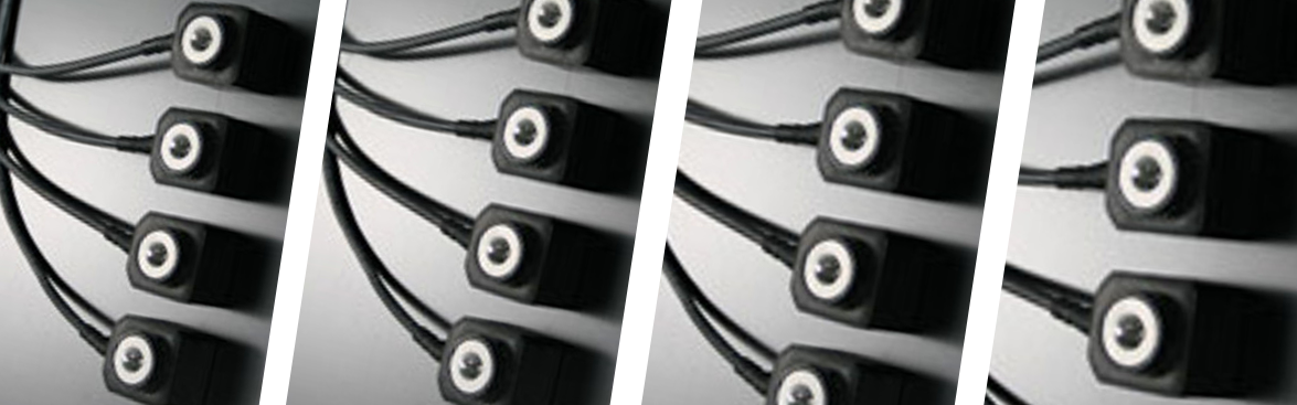 Photo collage of coilover components.