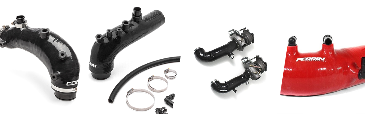 Photo collage of Subaru Turbo Inlets