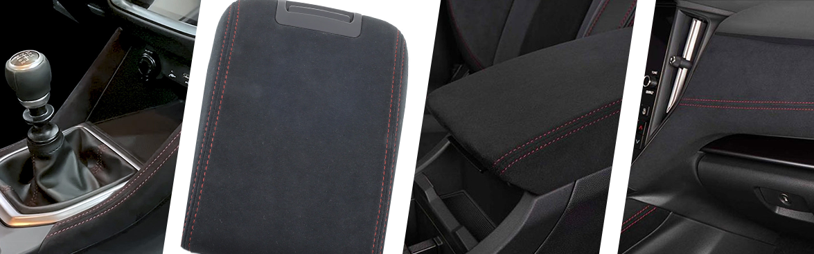 Photo collage of Subaru dash kits.