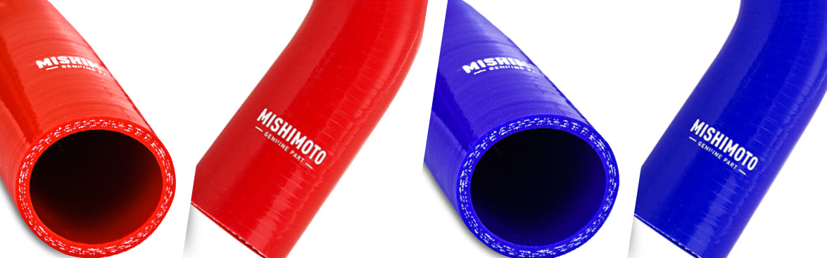 Photo collage of silicone hoses