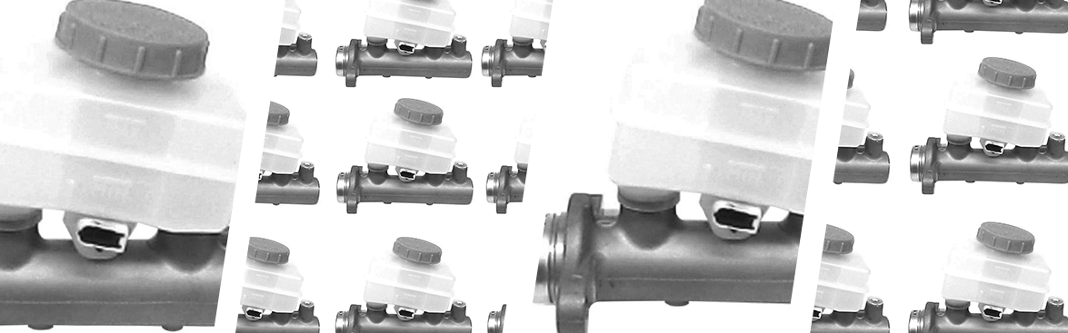 Photo collage of brake master cylinders.
