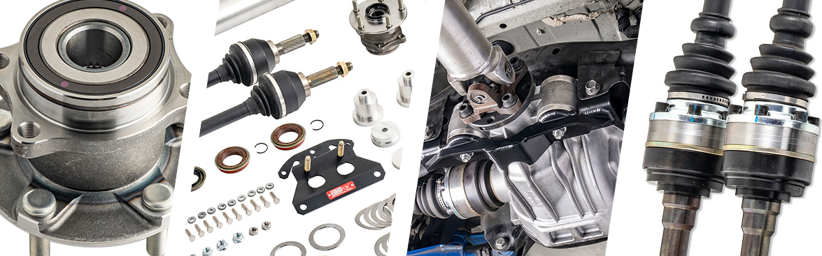 Photo collage of Subaru differential parts.
