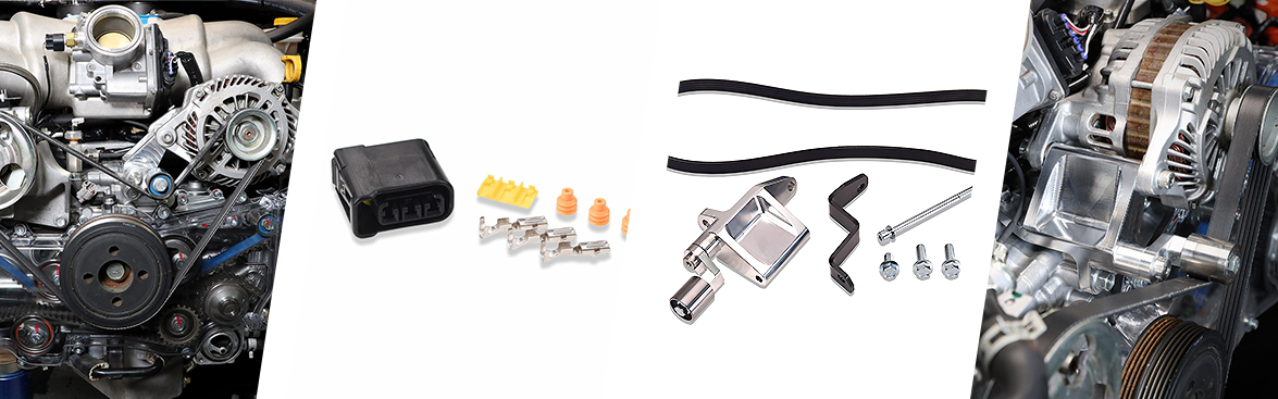 IAG Performance Subaru Alternator Relocation Kits and Coil Pack Connectors