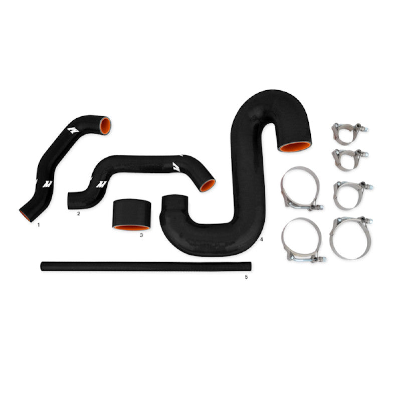 Mishimoto Subaru 02-07 WRX/04-07 STi Top-Mount Intercooler Kit - Silver/Black Hoses - Not For iRHD - MMTMIC-WRX-01SLBK - Hoses