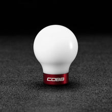 COBB Subaru 6-Speed COBB Shift Knob For 2015-26 Subaru WRX, 04-21 STI, 06-12 LGT - White w/Race Red Collar (Non-Weighted) - 213350-W-RD