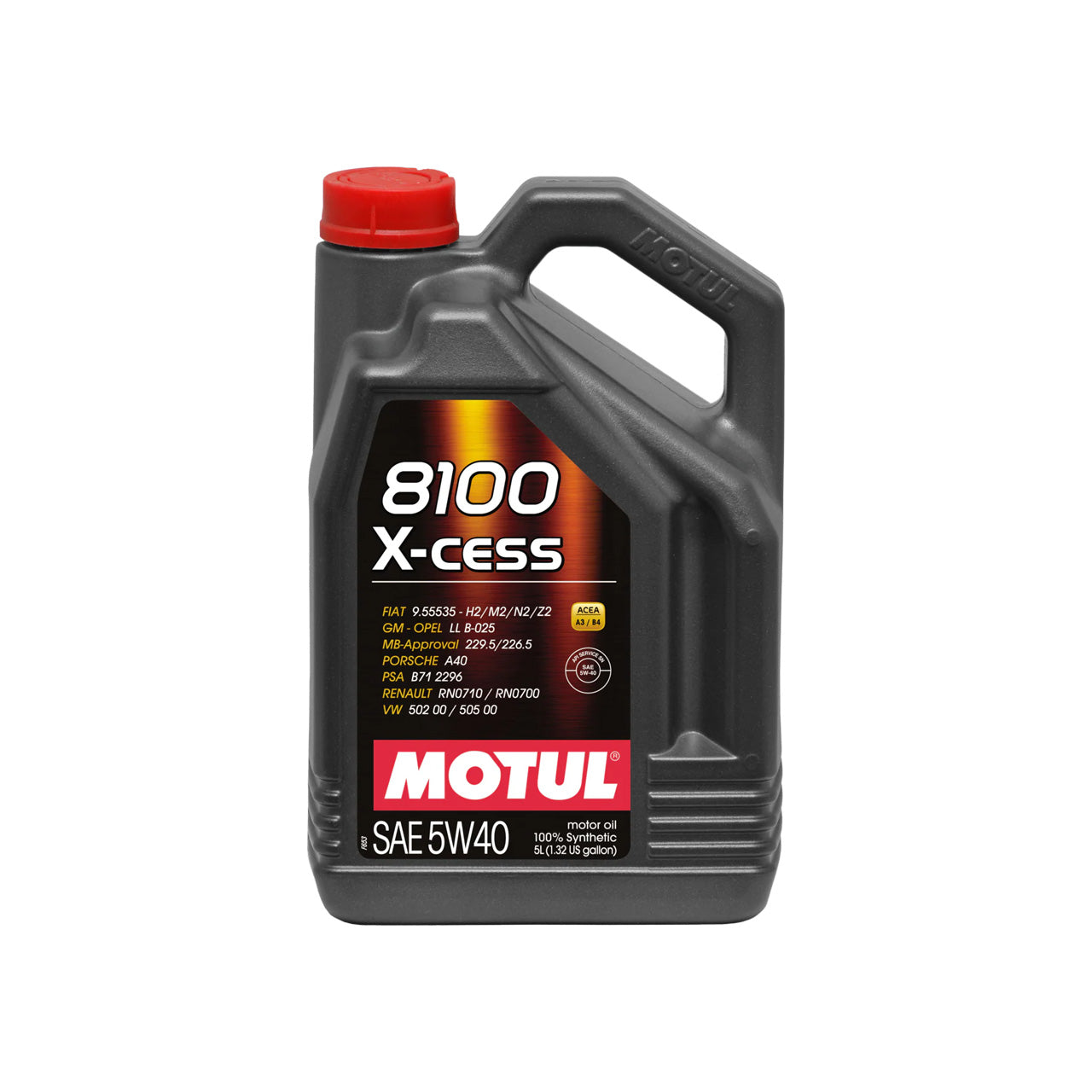 MOTUL 8100 5W40 X-CESS Gen2 100% Synthetic Motor Oil 5L