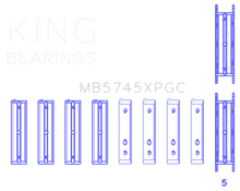 King Subaru FA20/Toyota 4U-GSE (Size STD) pMaxKote Performance Main Bearing Set - MB5745XPGC - Techsheet