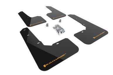 Rally Armor 22-25 Subaru Outback Wilderness Black Mud Flap Wild Orange Logo - MF76-UR-BLK/WOR