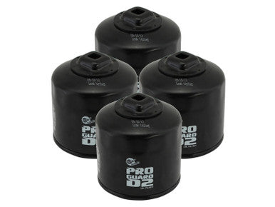 aFe Pro GUARD D2 Oil Filter (4 Pack) for Subaru 13-20 BRZ/15-20 WRX - 44-LF018-MB