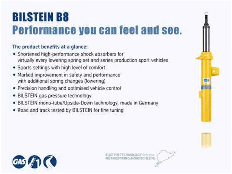 Bilstein B8 2015-2017 Subaru WRX - STI Front Right Monotube Strut Assembly - 35-300083 - Specs