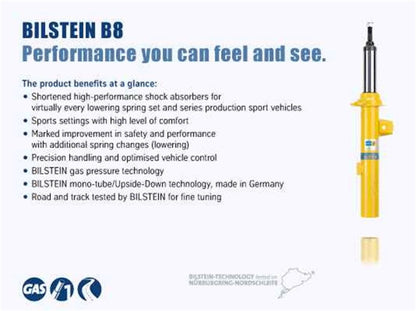 Bilstein B8 2015-2017 Subaru WRX - STI Front Left Monotube Strut Assembly - 35-249498 - Specs