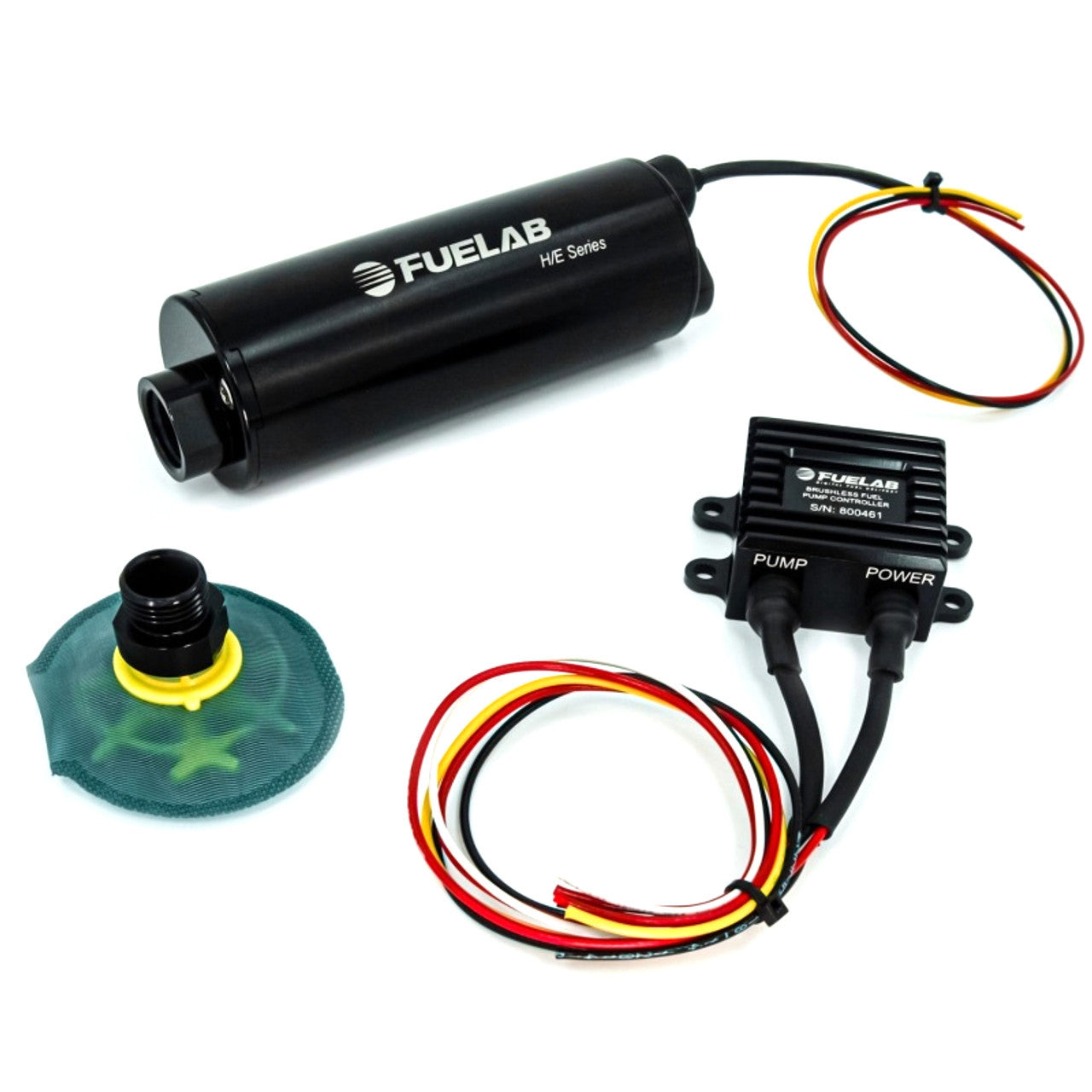 Fuelab In-Tank Twin Screw Brushless Fuel Pump Kit w/Remote Mount Controller/65 Micron - 1100 LPH - 20815