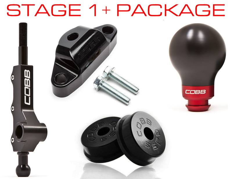 Cobb Stage 1+ Drivetrain Package w/Wide Barrel Shifter- White