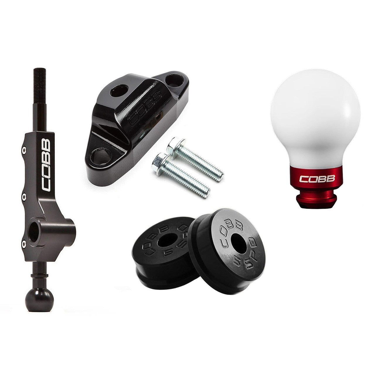 COBB Stage 1+ Drivetrain Package For 2002-07 Subaru WRX 5MT w/Factory Short Shift - White w/ Race Red