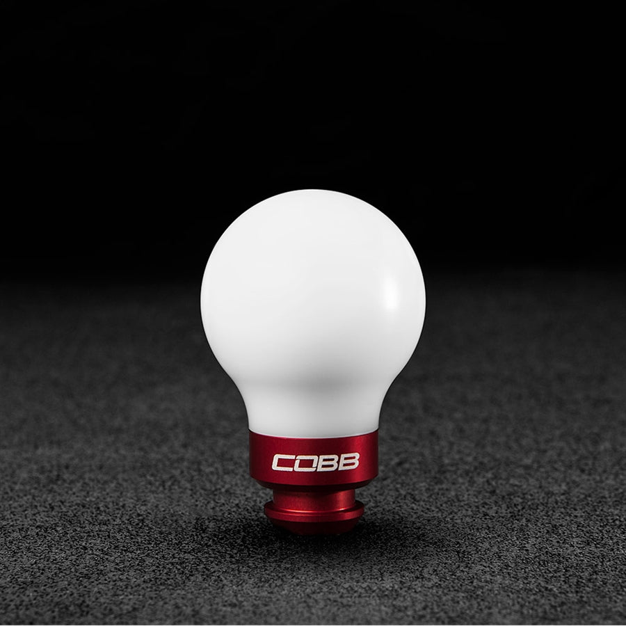 COBB Stage 1+ Drivetrain Package For 2002-07 Subaru WRX 5MT w/Factory Short Shift - White w/ Race Red - Shift Knob