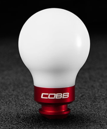 Cobb Stage 1+ Drivetrain Package w/Wide Barrel Shifter- White - Red Shift Knob