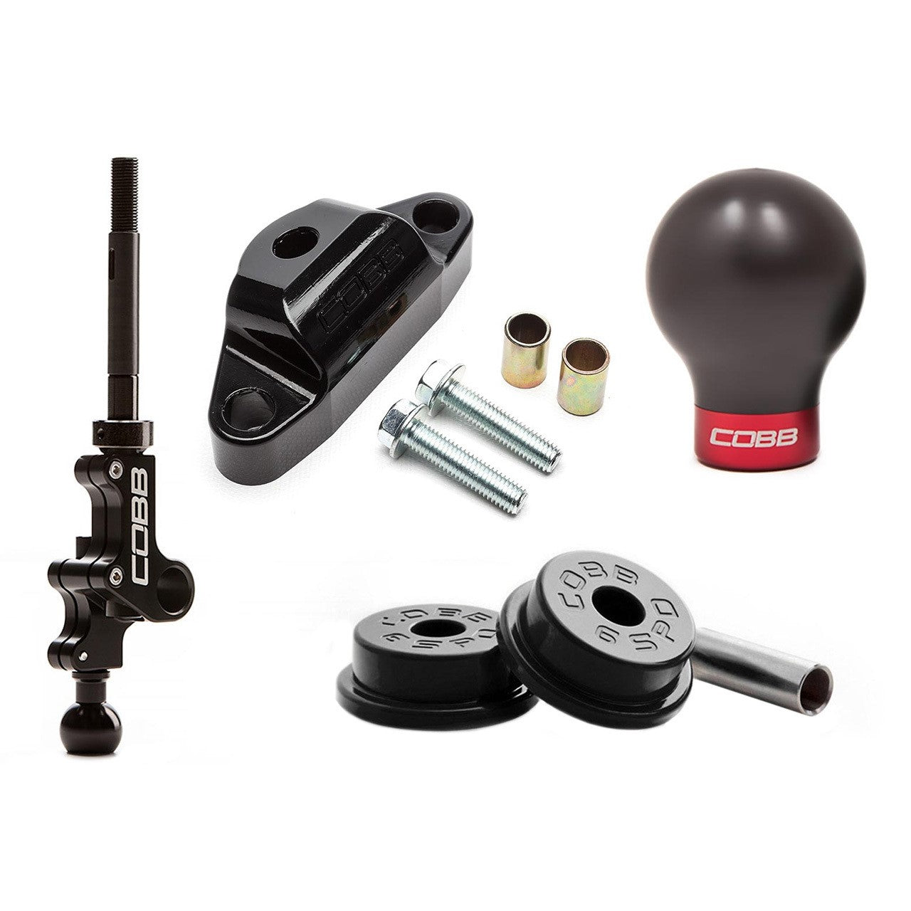COBB Stage 1+ Drivetrain Package w/ Black/Red Shift Knob For 2004-21 Subaru STi 6MT