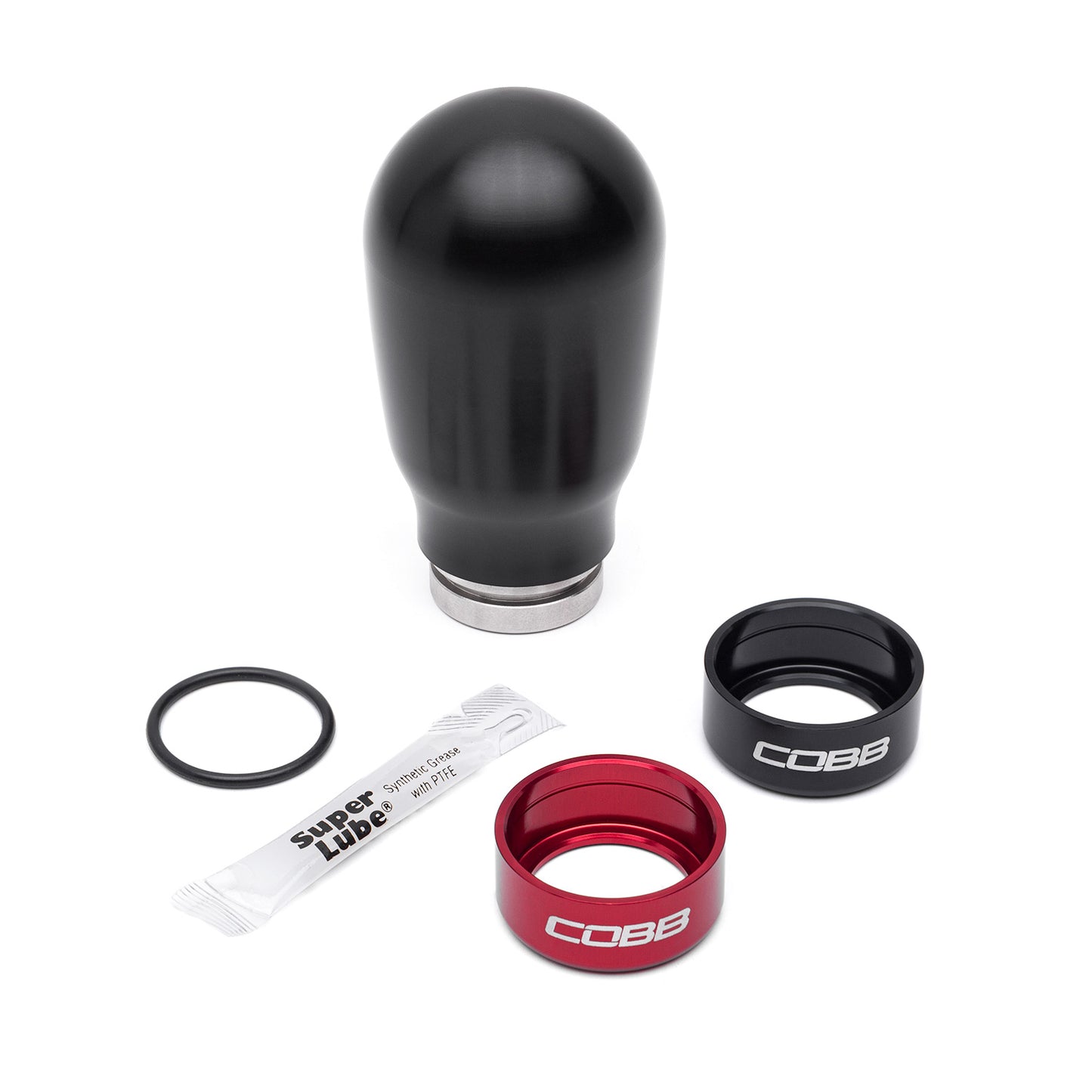 COBB Stage 1+ Drivetrain Package (Tall Weighted Knob) For 2004-21 Subaru STI - Black Knob Layout