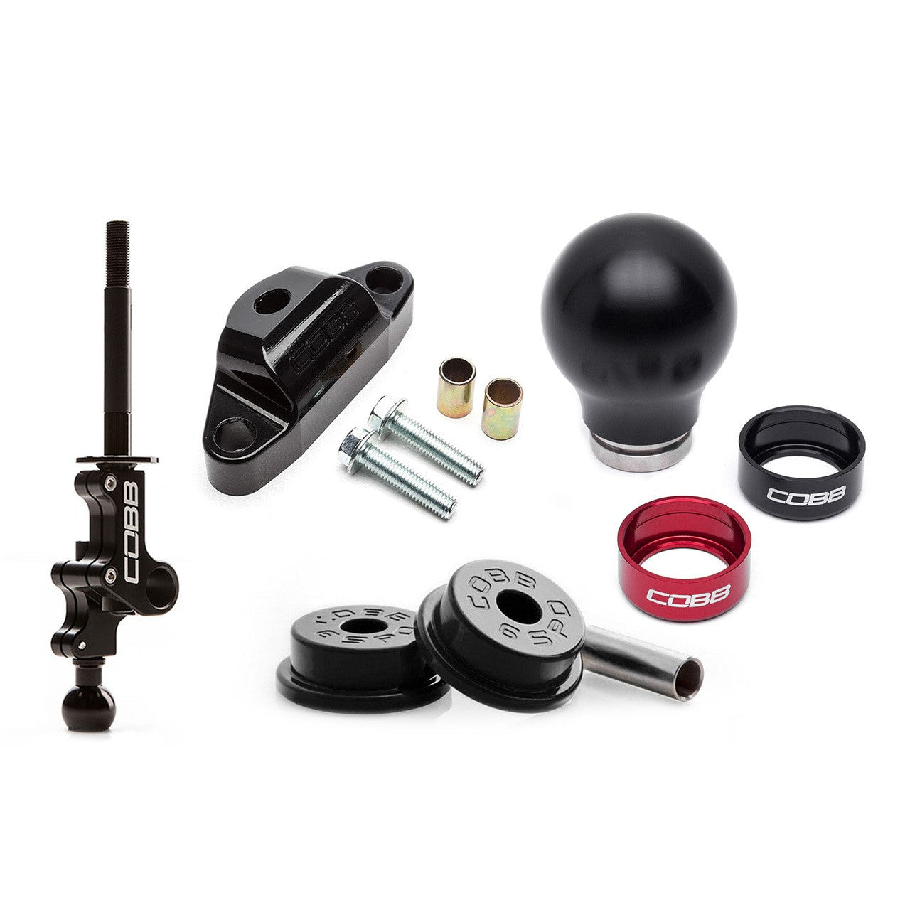 COBB Stage 1+ Drivetrain Package (Weighted Knob) For 2004-21 Subaru STI - Black