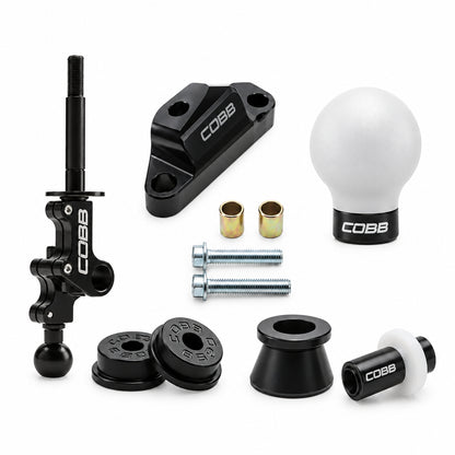 COBB Stage 2+ Drivetrain Package w/Weighted White Knob + White/Stealth Black Lockout For 2004-21 Subaru STI
