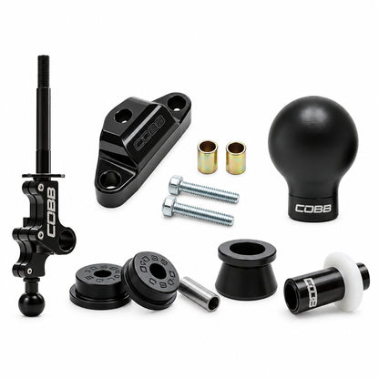 COBB Stage 2+ Drivetrain Package w/Weighted Black Knob + White/Stealth Black Lockout For 2004-21 Subaru STI