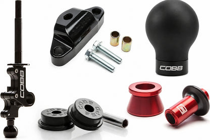 COBB Stage 2+ Drivetrain Package w/Weighted Black Knob + Race Red Lockout For 2004-21 Subaru STI