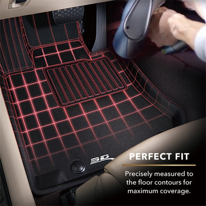 3D MAXpider 2022 Toyota GR86 Kagu 1st & 2nd Row Floor Mats - Black - Laser Fit