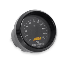 AEM Digital Display Oil Pressure Gauge - Black Face
