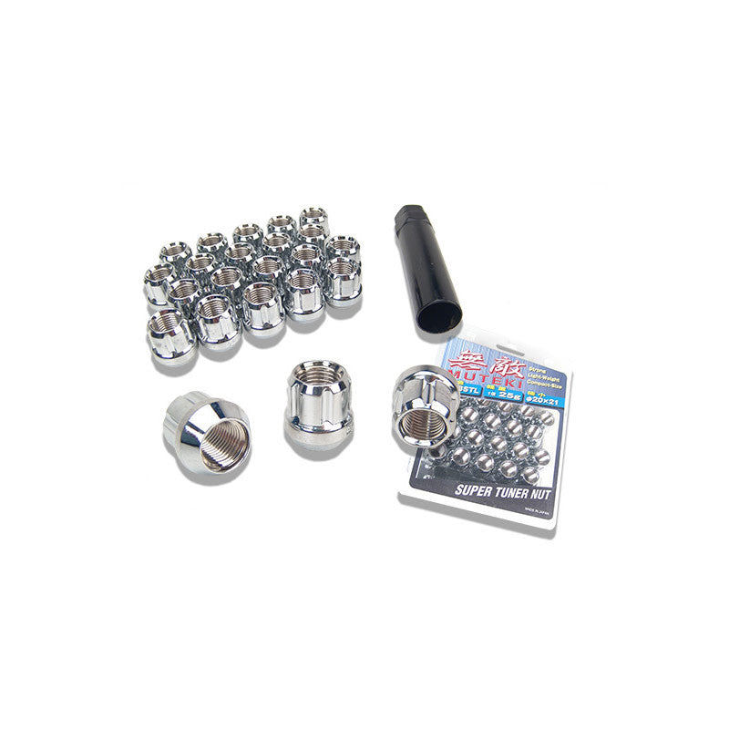 Muteki Open End Lug Nuts - Chrome 12x1.50
