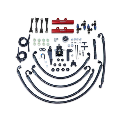 IAG PTFE Fuel System Kit w/ FIC Injectors, Aeromotive FPR, IAG Fuel Rails for 08-14 WRX, 08-21 STI