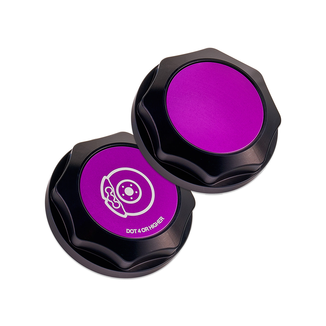 IAG Revolve Brake Fluid Reservoir Cap w/ Anodized Color Accent for 02-26 WRX, 04-21 STI, 05-09 LGT, 04-08 FXT, 13-24 BRZ