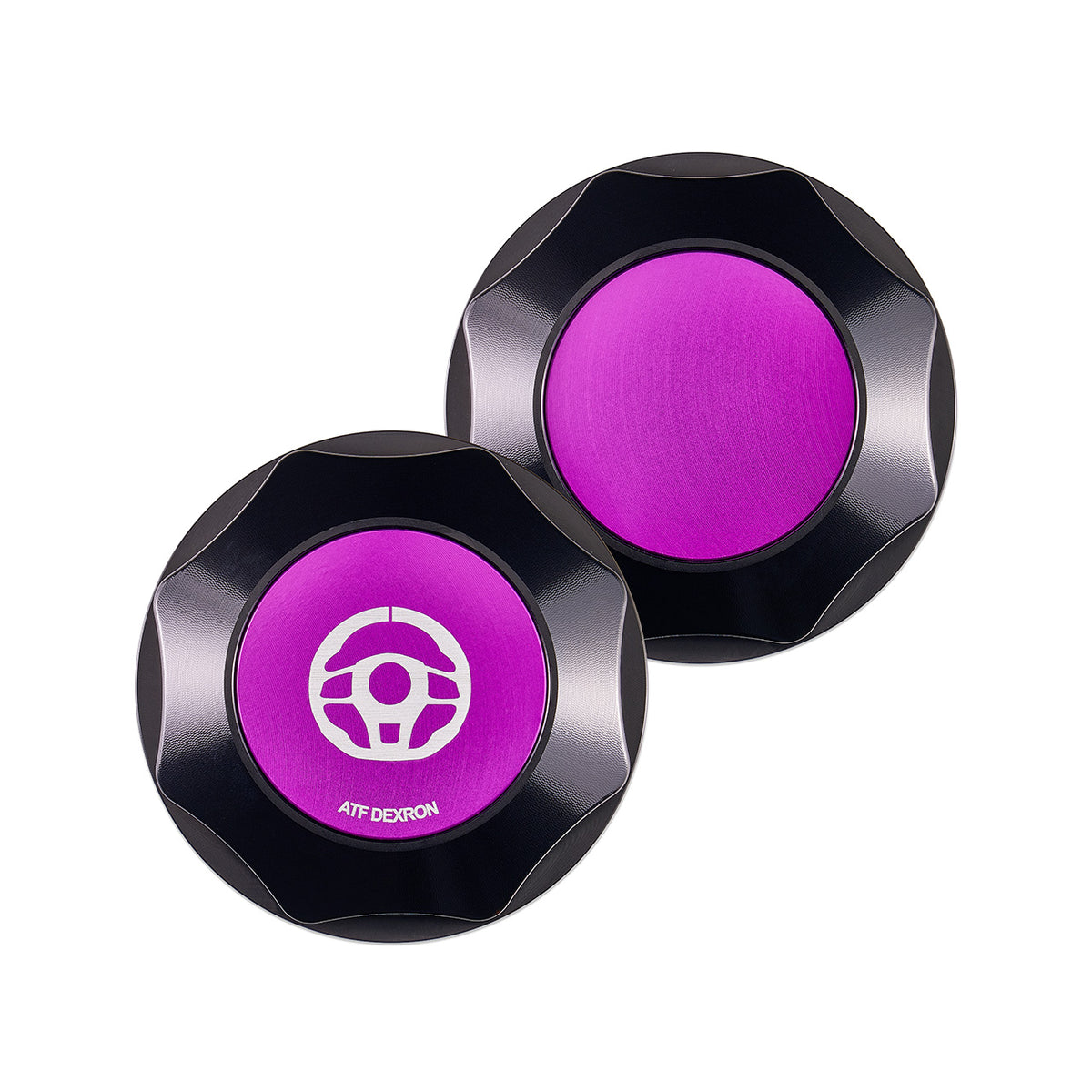 IAG Revolve Power Steering Reservoir Cap w/ Anodized Color Accent for 02-07 WRX, 04-07 STI, 04-08 FXT - Purple