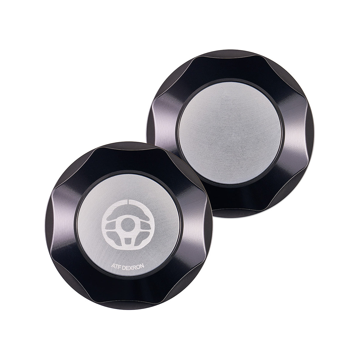 IAG Revolve Power Steering Reservoir Cap w/ Anodized Color Accent for 02-07 WRX, 04-07 STI, 04-08 FXT - Silver