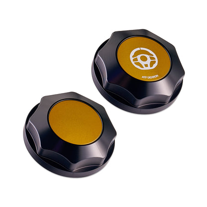 IAG Revolve Power Steering Reservoir Cap w/ Anodized Color Accent for 08-14 WRX, 08-21 STI, 05-09 LGT