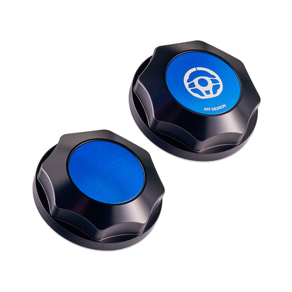IAG Revolve Power Steering Reservoir Cap w/ Anodized Color Accent for 08-14 WRX, 08-21 STI, 05-09 LGT