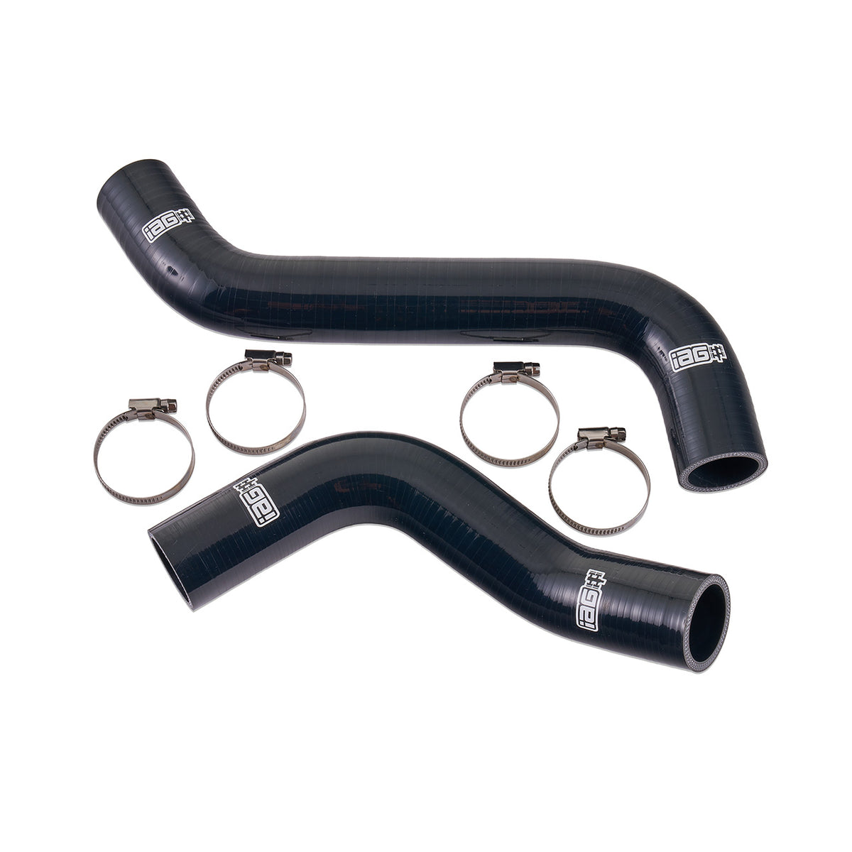 IAG Silicone Upper & Lower Radiator Hose Kit For 2022-26 WRX - Black