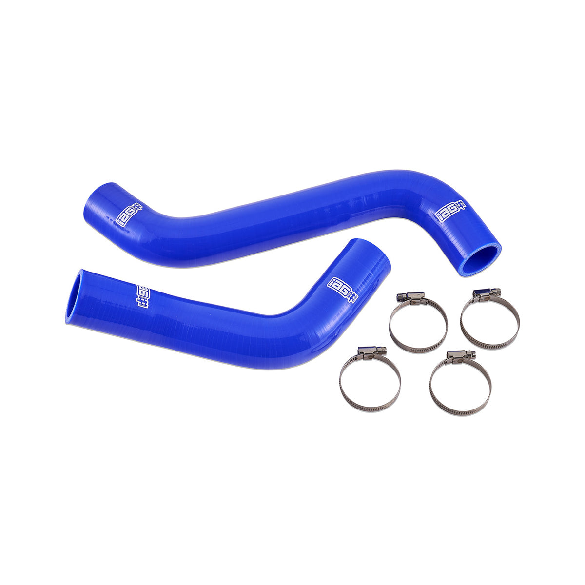 IAG Silicone Upper & Lower Radiator Hose Kit For 2022-26 WRX - Blue