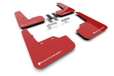 Rally Armor 22-26 Subaru WRX Red UR Mud Flap w/White Logo - MF92-UR-RD/WH